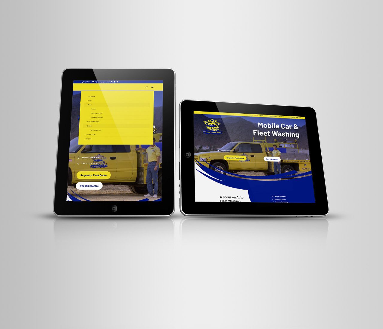 Responsive UI Re-Design of Car Wash Guys® corporate web site